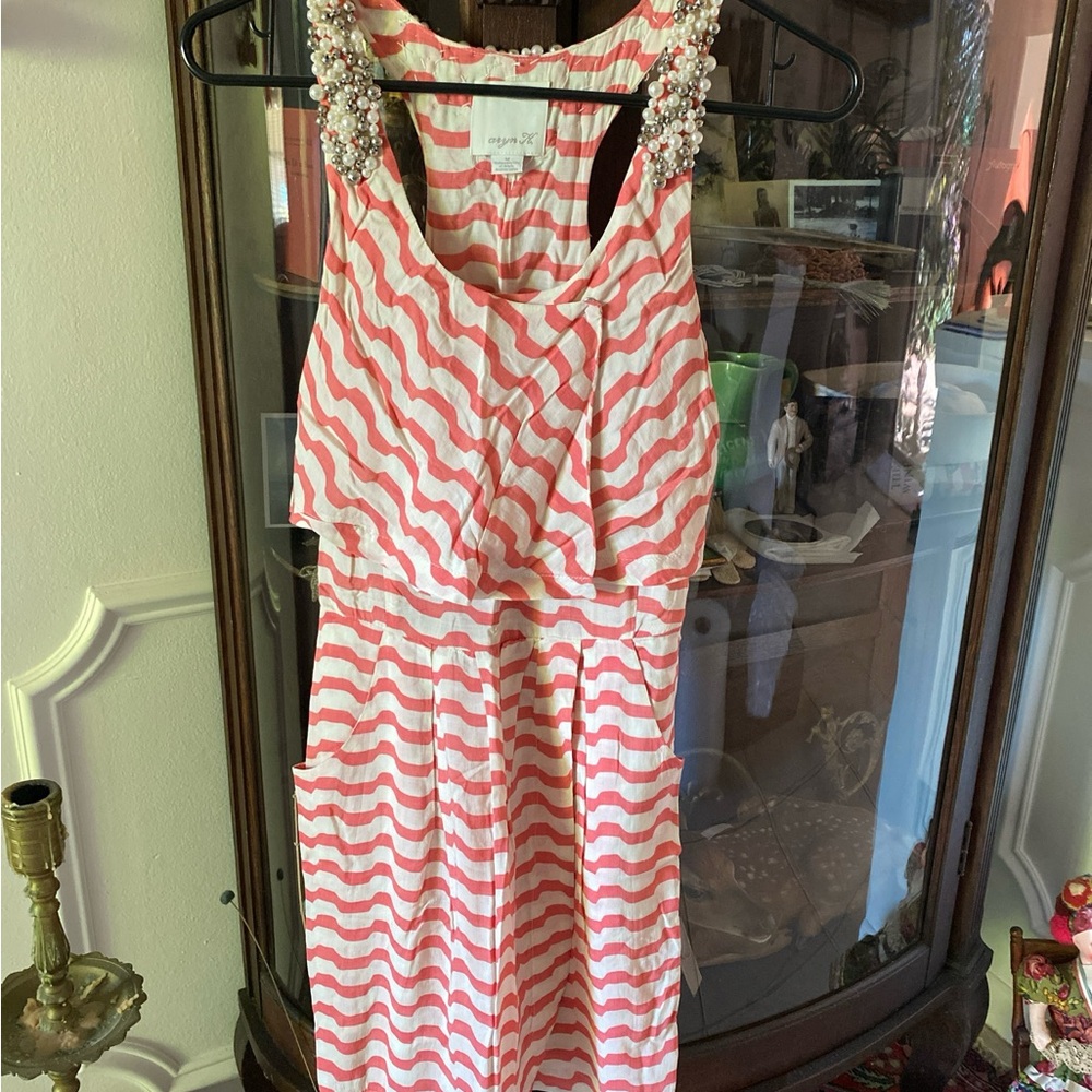 Aryn K~~~~Nautical Wave Wrap dress~~~~